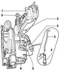  Снятие и установка замка двери Audi A4
