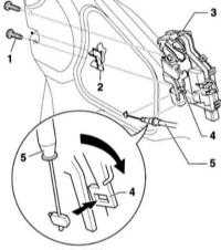  Снятие и установка замка двери Audi A4