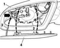 Снятие и установка наружного зеркала Audi A4