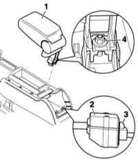  Снятие и установка центрального подлокотника Audi A4