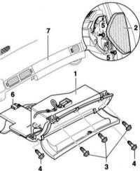  Снятие и установка вещевого ящика Audi A4