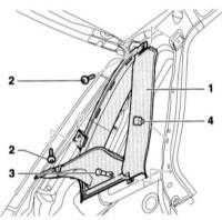  Снятие и установка облицовок (Седан) Audi A4