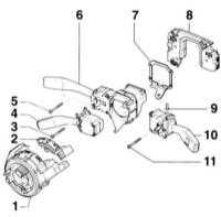  Снятие и установка подрулевого переключателя Audi A4