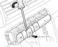  Снятие и установка выключателей центральной консоли Audi A4