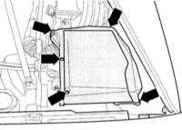  Снятие и установка электродвигателя очистителя ветрового стекла Audi A4
