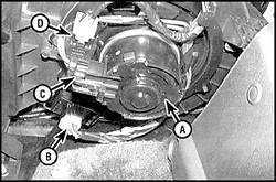  Электрическая цепь мотора нагнетательного вентилятора Mazda 626