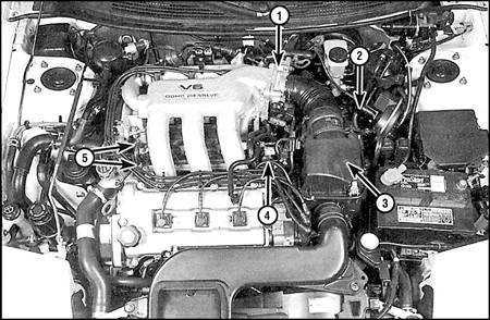  Система питания (двигатели 2,0 и 2,5 л) Mazda 626