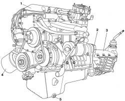 Двигатель модели 331 в сборе со сцеплением и коробкой передач