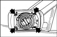  Снятие и установка корпуса наружного зеркала BMW 5 (E39)