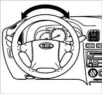  Проверка рулевого управление без гидравлического усилителя Kia Rio