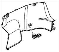  Боковая обивка багажника пятидверных автомобилей Kia Rio