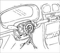  Подушка безопасности водителя и спиральный провод Kia Rio