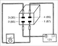  Проверка реле компрессора кондиционера Kia Sephia