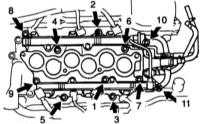 Снятие, разборка, проверка, сборка и установка головки цилиндров и её компонентов Lexus RX300