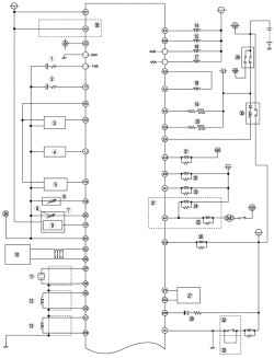а. Монтажная схема системы управления топливной системой автомобиля Mazda 3 с иммобилайзером (часть 1)