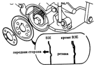  Снятие и установка зубчатого ремня двигателей ВЗ, В5, B6 (SOHC), ВР (SOHC) Mazda 323