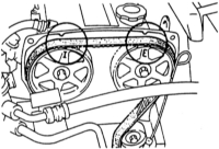  Снятие и установка зубчатого ремня (DOHC) Mazda 323