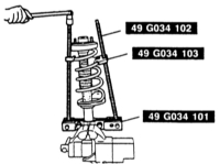  Разборка задней амортизационной стойки/снятие и установка амортизатора/винтовой пружины Mazda 323