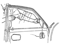  Снятие и установка стекла/стеклоподъемника передней двери Mazda 323