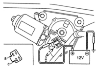   Проверка мотора стеклоочистителя Mazda 323