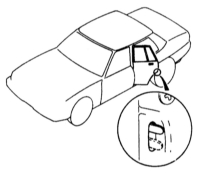   Защита от шалостей детей (если имеется, только на задних дверях) Mazda 323