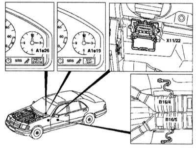  Системы управления впрыском топлива и зажиганием ME-SFI и LH-SFI   (12-цилиндровые бензиновые двигатели) Mercedes-Benz W140