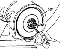  Измерение зазора в тормозе В1 Mercedes-Benz W140