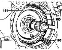  Снятие, установка и проверка компонентов тормоза BS повышающей передачи   и сцепления KS Mercedes-Benz W140