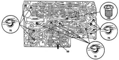  Разборка и сборка пластины переключения передач Mercedes-Benz W140