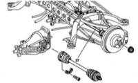  Снятие, проверка и установка приводного вала Mercedes-Benz W140