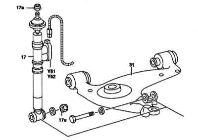  Снятие и установка амортизатора Mercedes-Benz W140