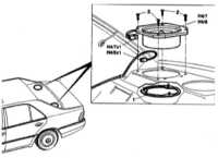  Громкоговорители - детали установки Mercedes-Benz W140