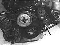  Замена вспомогательного ремня на 6-цилиндровых   двигателях DOHC Mercedes-Benz W124