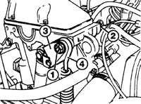  Проверка и замена вспомогательного приводного ремня Mercedes-Benz W124