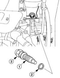  Снятие и установка натяжителя цепи Mercedes-Benz W203