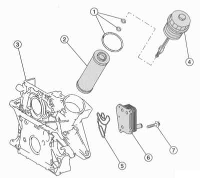  Система смазки двигателя Mercedes-Benz W203