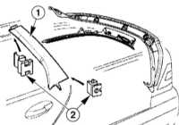  Снятие и установка облицовки стойки C Mercedes-Benz W203