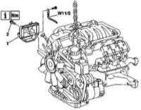  Снятие и установка опор подвески силового агрегата Mercedes-Benz W163