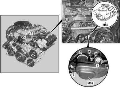  Снятие и установка электромотора отключения впускного порта (двигатель серии 612) Mercedes-Benz W163