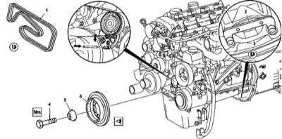  Замена переднего сальника коленчатого вала Mercedes-Benz W163