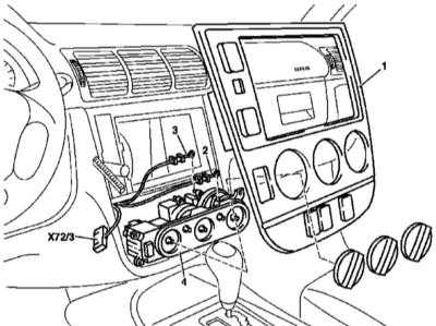  и установка панели управления функционированием систем отопления / вентиляции / кондиционирования воздуха (для моделей 163.113/136/154/172/174 по 31.8.01) Mercedes-Benz W163