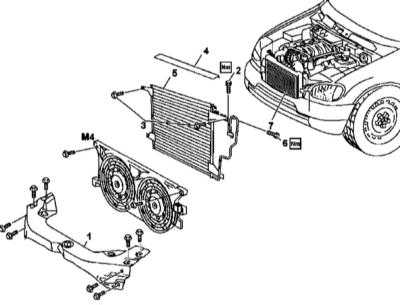  Снятие и установка  конденсатора К/В Mercedes-Benz W163