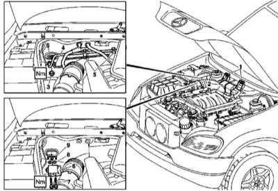  Снятие и установка расширительного клапана Mercedes-Benz W163