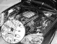  Снятие и установка датчика положения коленчатого вала (CKP) Mercedes-Benz W163