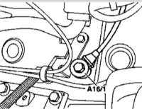  Снятие и установка датчиков детонации (KS), - бензиновые двигатели Mercedes-Benz W163