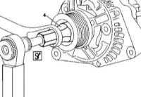  Снятие и установка приводного шкива генератора Mercedes-Benz W163
