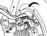  Проверка состояния шаровых опор поворотного кулака Mercedes-Benz W163