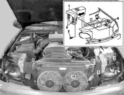  Снятие и установка резервуара омывающей жидкости Mercedes-Benz W163