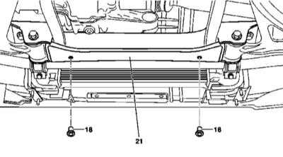  Снятие и установка панелей нижней защиты двигательного отсека Mercedes-Benz W163