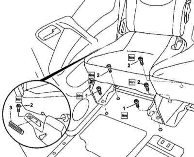  Снятие и установка заднего сиденья Mercedes-Benz W163